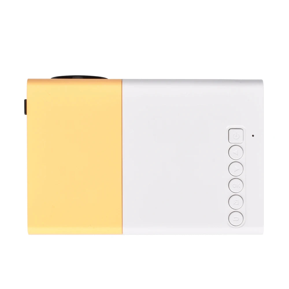 Salange YG300 Mini LED Projector Yg300 Upgraded Version 600 lumen 320x240P HDMI-compatible USB Audio Home Media Player Beamer