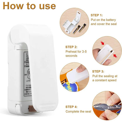 Mini Handheld Heat Bag Sealer – Portable Thermal Food Storage Sealer