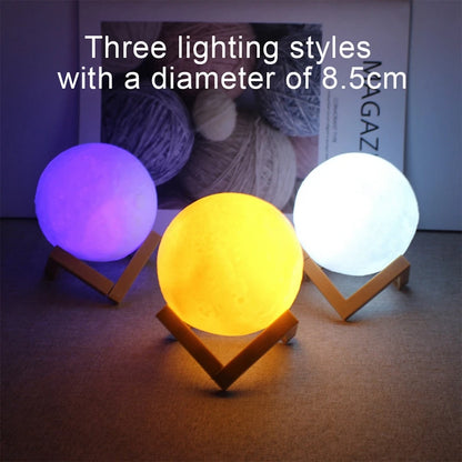E9 Moon LED Night Light – Battery Powered with Stand