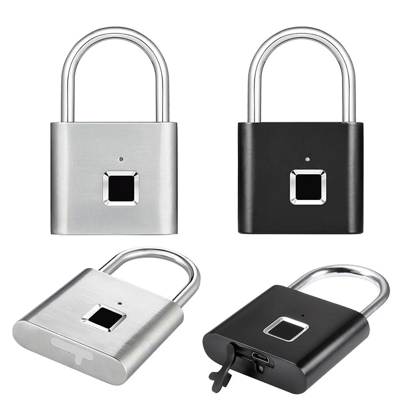 Keyless Fingerprint Padlock Ultra Light One Touch Open Fingerprint Door Lock For Gym School Luggage Backpack Suitcase Locker