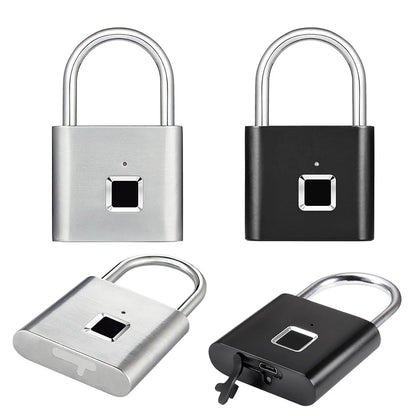Keyless Fingerprint Padlock Ultra Light One Touch Open Fingerprint Door Lock For Gym School Luggage Backpack Suitcase Locker